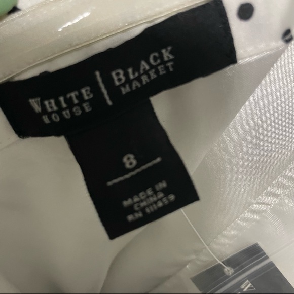 Black House White Market Strapless Dot Dress Size 8 NWT - Picture 6 of 7